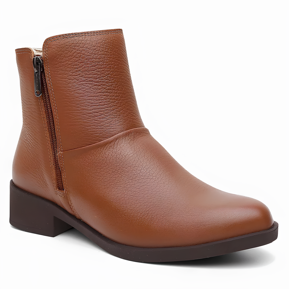 Minimal Leather Ankle Boots