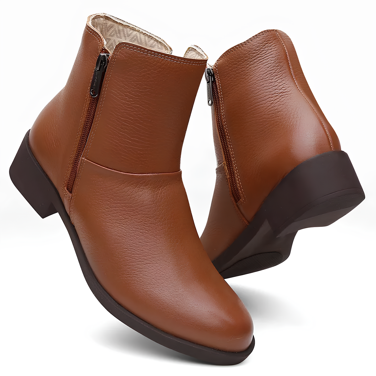 Minimal Leather Ankle Boots