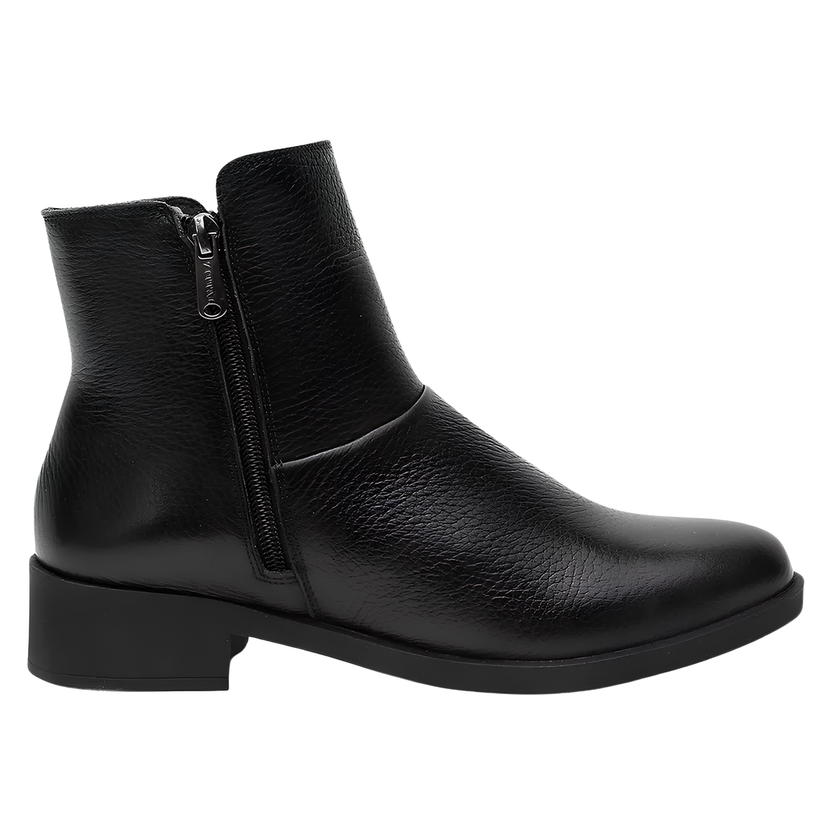 Minimal Leather Ankle Boots