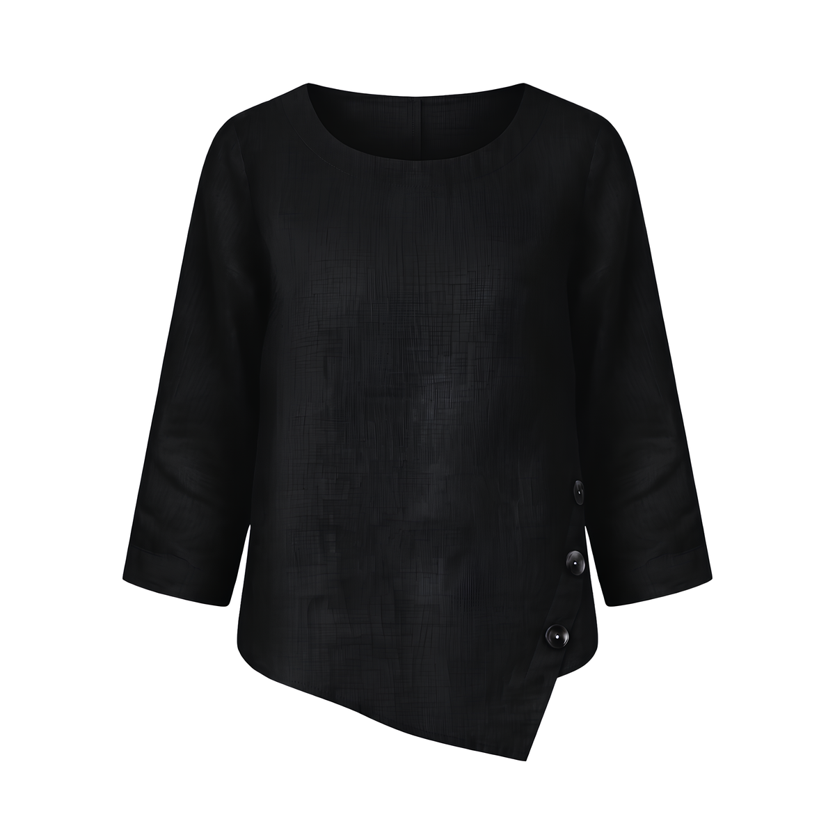 Nyla Asymmetric Linen Top