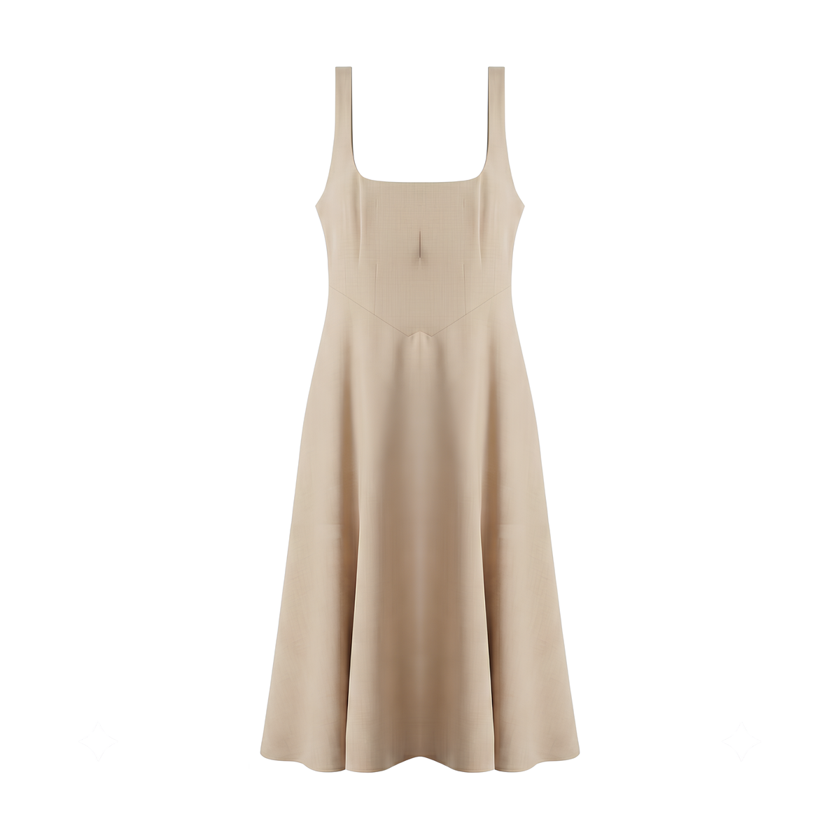 Square Neck Midi Dress Luna