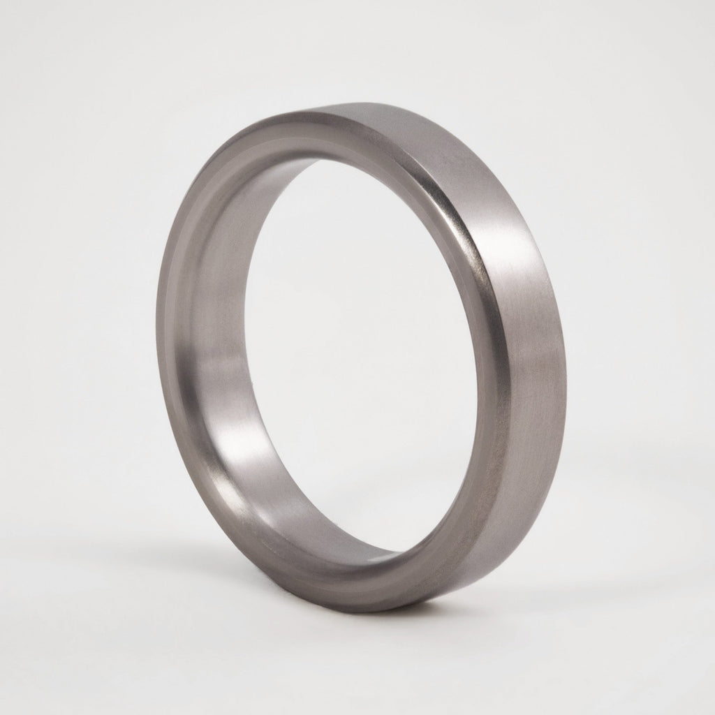 Anillo titanio mate cinta