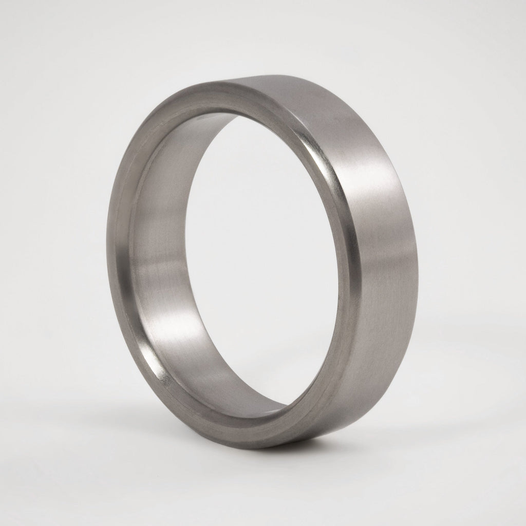 Anillo cinta titanio mate