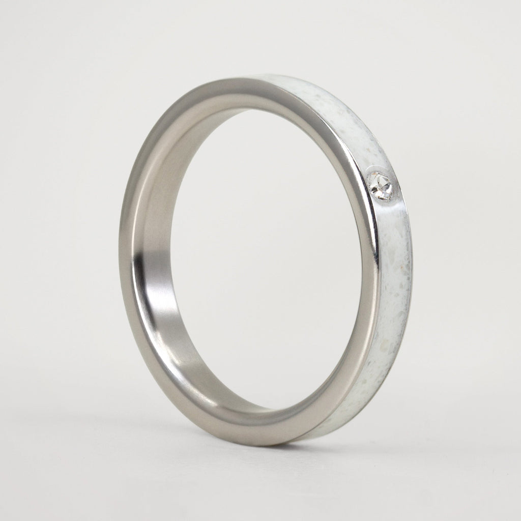 Anillo carrara classic con cristal