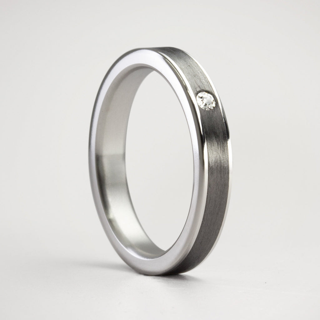 Anillo parallels classic con cristal