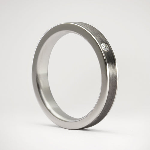 Anillo parallels classic con cristal