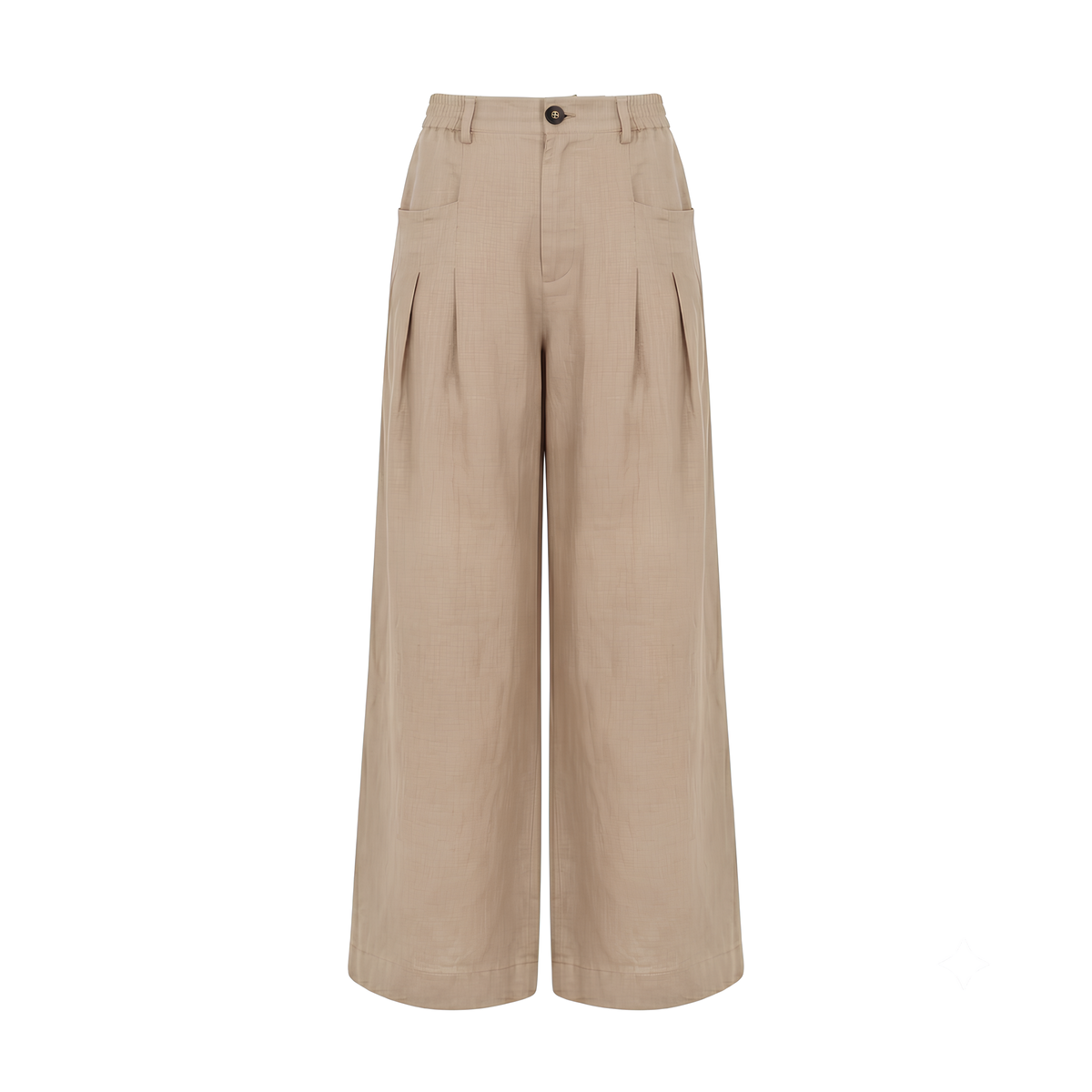 Pantalon en lin plissé Vera
