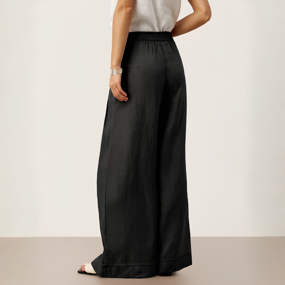 Vera Pleated Linen Trousers