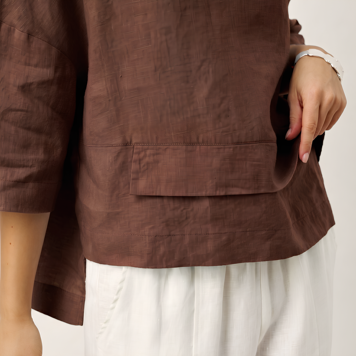 Viola Layered Linen Overtop